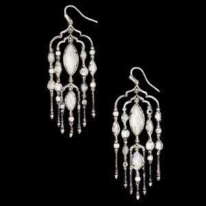 Kendra Scott Emma Statement Earrings in Antique Silver